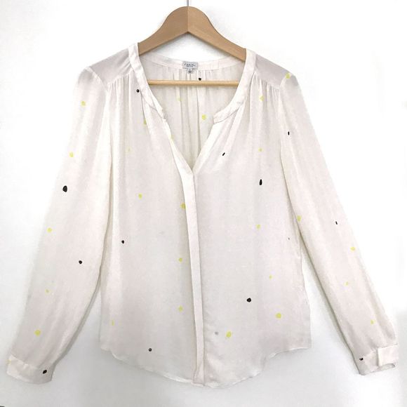 Aritzia Tops - Aritzia T. Babaton Silk Polka Dot Blouse